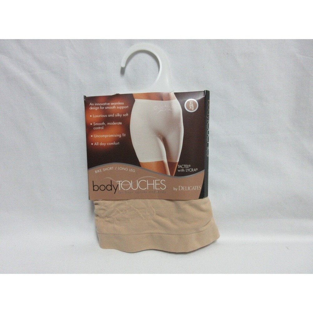 bodyTouches PantyBIKE SHORT/LONGLEG by DELICATES Sz X-Large Tactel w/Lycra NWT